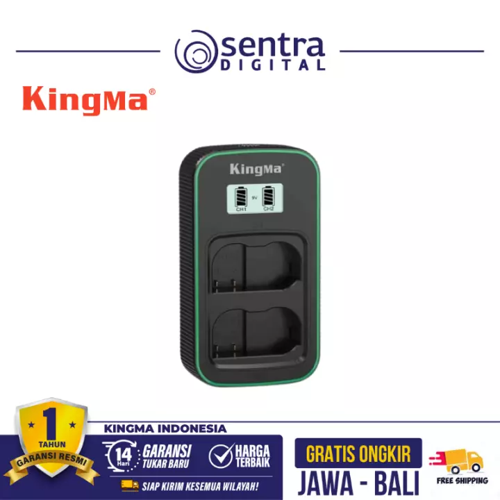 Kingma PD3.0 9V/2A Dual LCD Battery Charger for Nikon EN-EL15 (BM058Q-ENEL15)