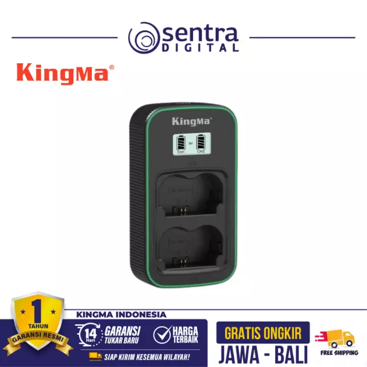 Kingma PD3.0 9V/2A Dual LCD Battery Charger for Fujifilm NP-W235 (BM058Q-W235)