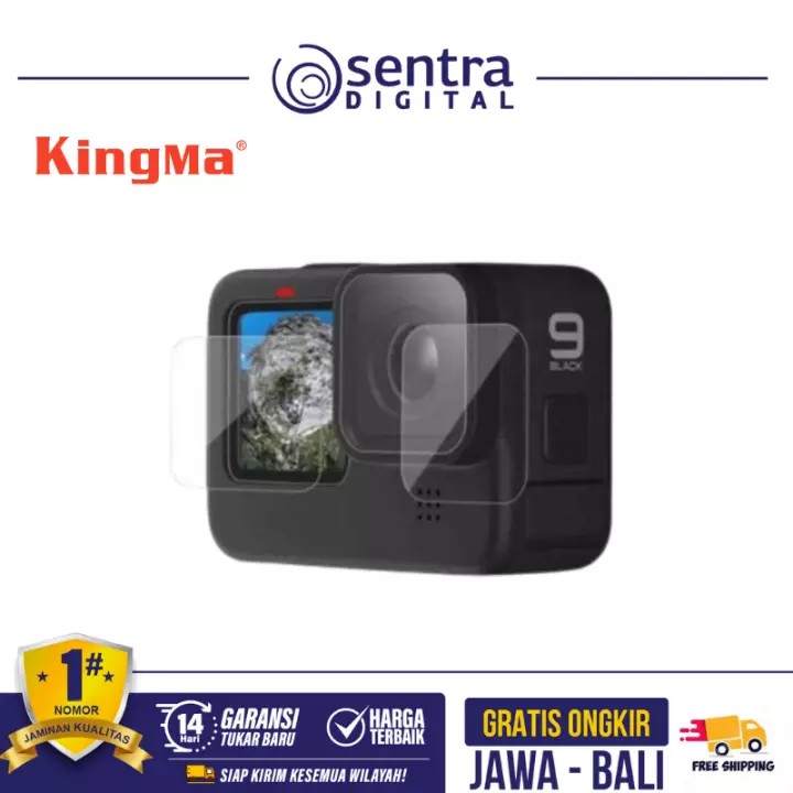 Kingma Tempered Glass for GoPro Hero 9/10/11/12(Lens & LCD screen) (BMGP343)