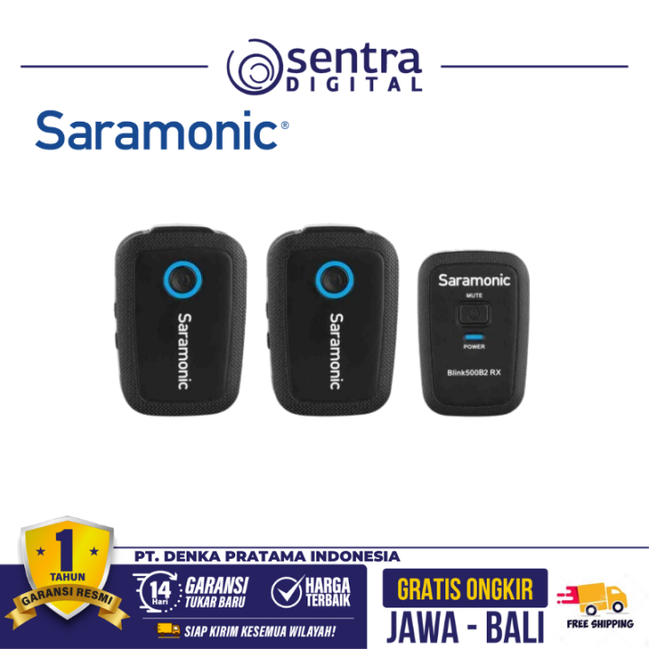 Saramonic Dual-Channel Wireless Microphone System Blink 500 B2 (TX TX RX) New Version