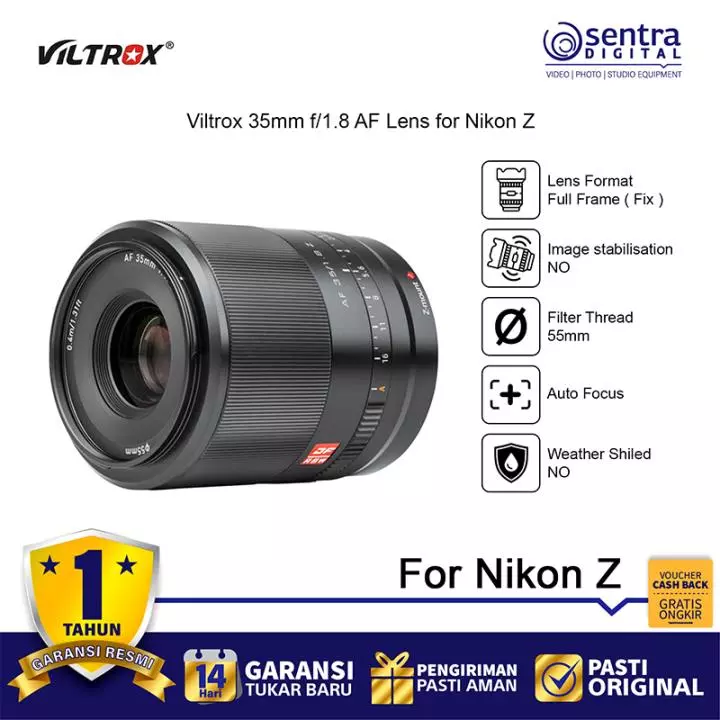 Viltrox AF 35mm F/1.8 STM for Nikon Z-Mount Fullframe