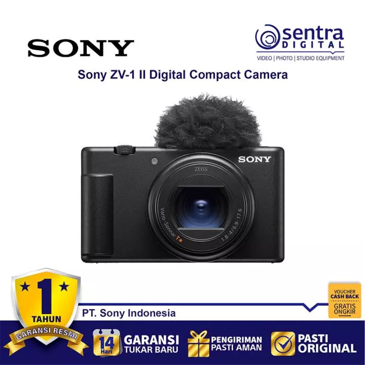 Sony ZV-1 II Digital Compact Pocket Camera Black