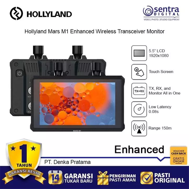 Hollyland Mars M1 5.5'' Wireless Transceiver Monitor - Enhanced
