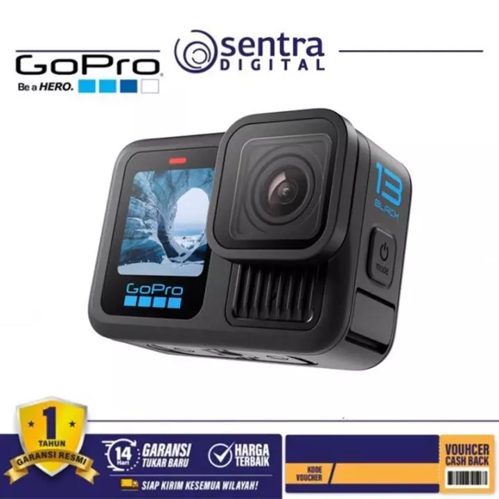 GoPro HERO13 Black - Go Pro Hero 13 Action Camera 27MP 5.3K HyperSmooth 6.0 Garansi Resmi