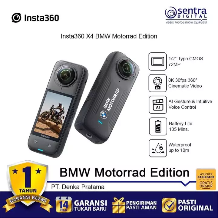 Insta360 X4 360° 8K Action Camera - BMW Motorrad Limited Edition