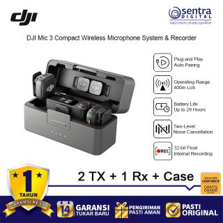 DJI Mic 3 2-Person Compact Wireless Microphone System/Recorder for Camera & Smartphone ( 2Tx - 1Rx - Charging Case )
