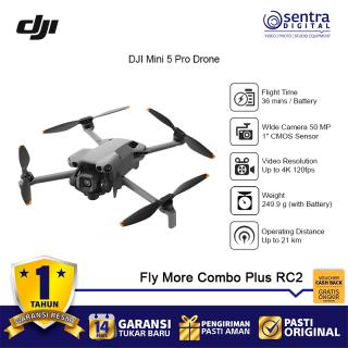 DJI Mini 5 Pro Cinematic Drone with 1 Inch Large CMOS 50Mp 4k 120fps - Fly More Combo Plus RC2