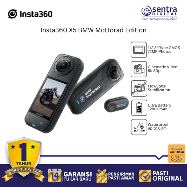 Camera Insta360 X5 BMW Mottorad Edition