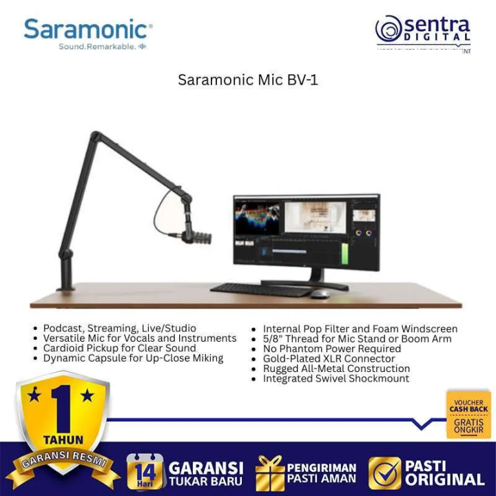Microphone Podcast Mic BV 1 Saramonic