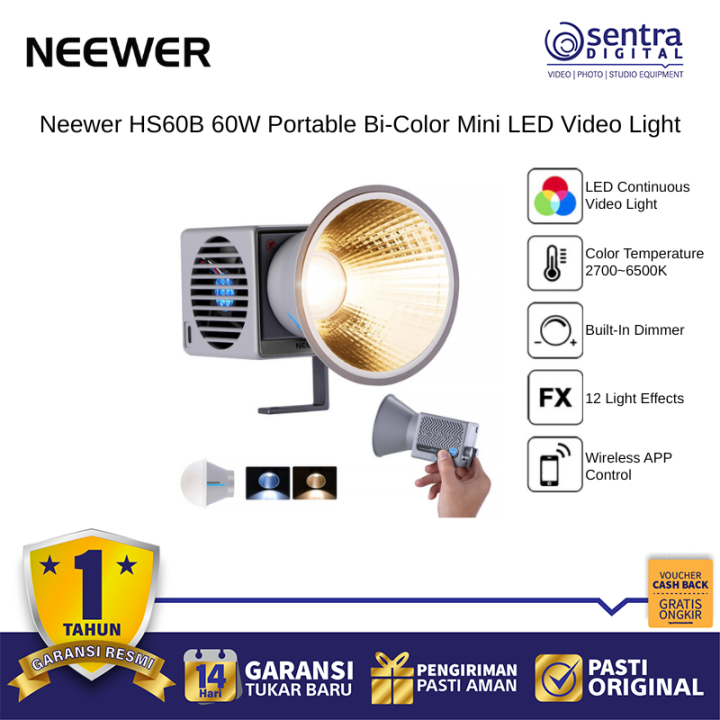 Neewer HS60B 60W Portable Bi-Color Mini LED Video Light