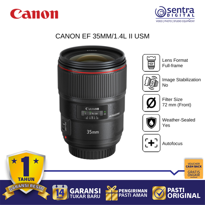 CANON EF 35MM/1.4L II USM Autofocus lens