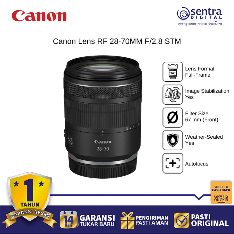 Canon RF 28-70mm f/2.8 IS STM Full-Frame Mirrorless Lens