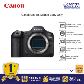 Canon R5 Mark II Body Professional Mirrorless Camera 45MP 8K Video In-Body Image Stabilization