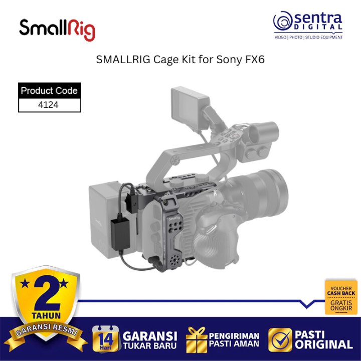 SMALLRIG Sony FX6 Camera Cage Kit 4124 Camera Rig Top Handle Rosette Mount Cinema Accessories