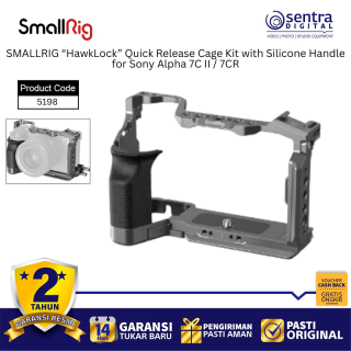 SMALLRIG HawkLock Quick Release Camera Cage with Silicone Handle for Sony Alpha 7C II / 7CR Video Accessories 5198