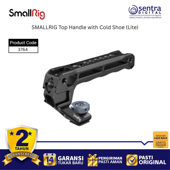SMALLRIG 3764 Top Handle Mounting Plate Camera Top Handle Cold Shoe Mount Universal Video Rig