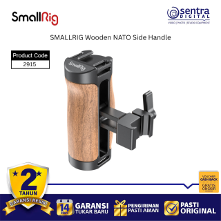 SMALLRIG 2915 Wooden Side Handle NATO Mount Universal Handgrip for Camera Video Rig