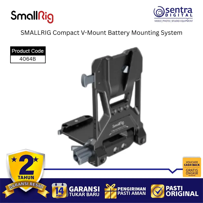 SMALLRIG 4064B V-Mount Mounting System Compact Quick Release V-Lock Battery for Video Rig & Filmmaking