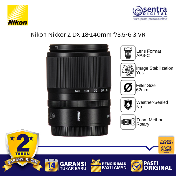Nikon Nikkor Z DX 18-140mm f/3.5-6.3 VR AF Lens