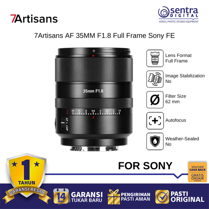 7Artisans AF 35mm f/1.8 FF Lens for Sony FE