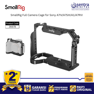 SmallRig Video Camera Cage for Sony A7IV A7SIII A1 A7RIV - 3667B Aluminum Alloy Material Anti-Twist