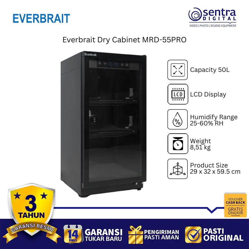 Everbrait Electronic Dry Cabinet Digital MRD-55PRO