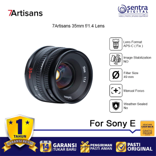 7Artisans APS-C Lens for Sony E 35mm F/1.4 - Black