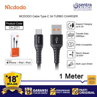 MCDODO Kabel Data Type-C USB-C 3A 1 Meter Turbo Charger CA-2271 | Fast Charging Android Samsung Xiaomi Oppo Vivo