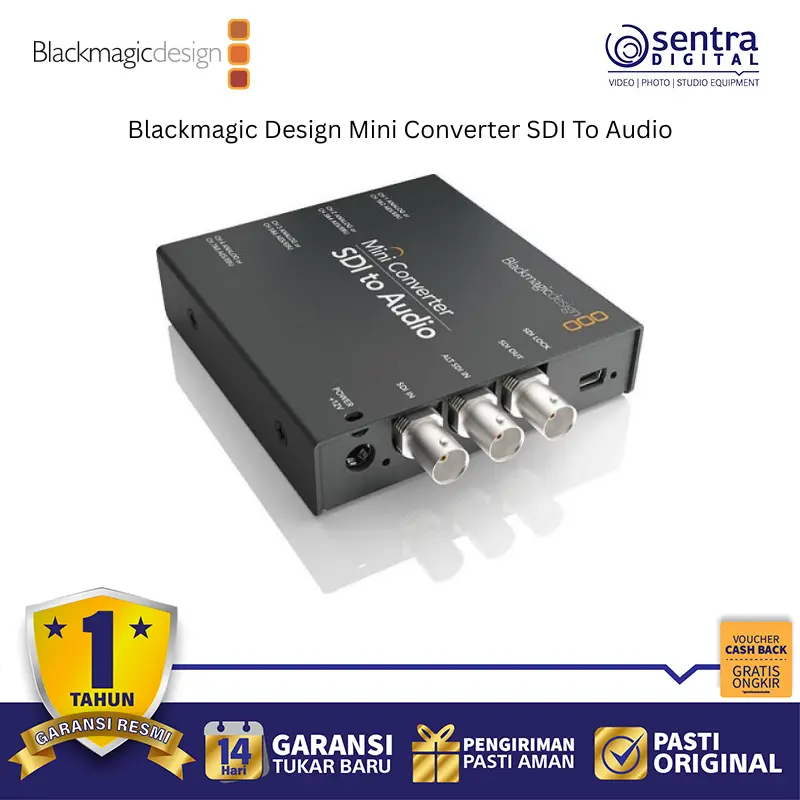 Blackmagic Design Mini Converter SDI to Audio Multi-Channel Audio Converter from SDI Video De-embedding