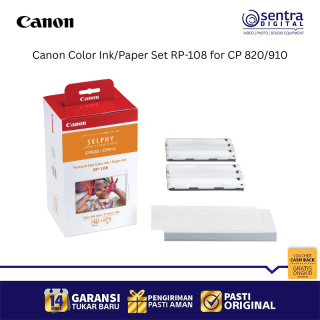 Canon RP-108 Photo Ink Paper Pack 108 Sheets for Selphy CP-820/910 High Quality Photo Printing
