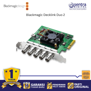 Blackmagic Design Decklink Duo 2 Professional SDI Capture & Playback Video Card I/O