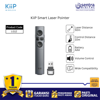 KiiP LG12 Smart Laser Pointer Wireless Presenter with Touch Control for Microsoft Office & Mac