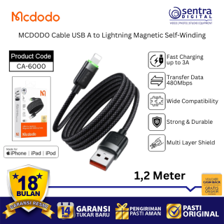 MCDODO CA-6000 Self-Winding Magnetic iPhone Charger Cable Fast Charging Power Delivery