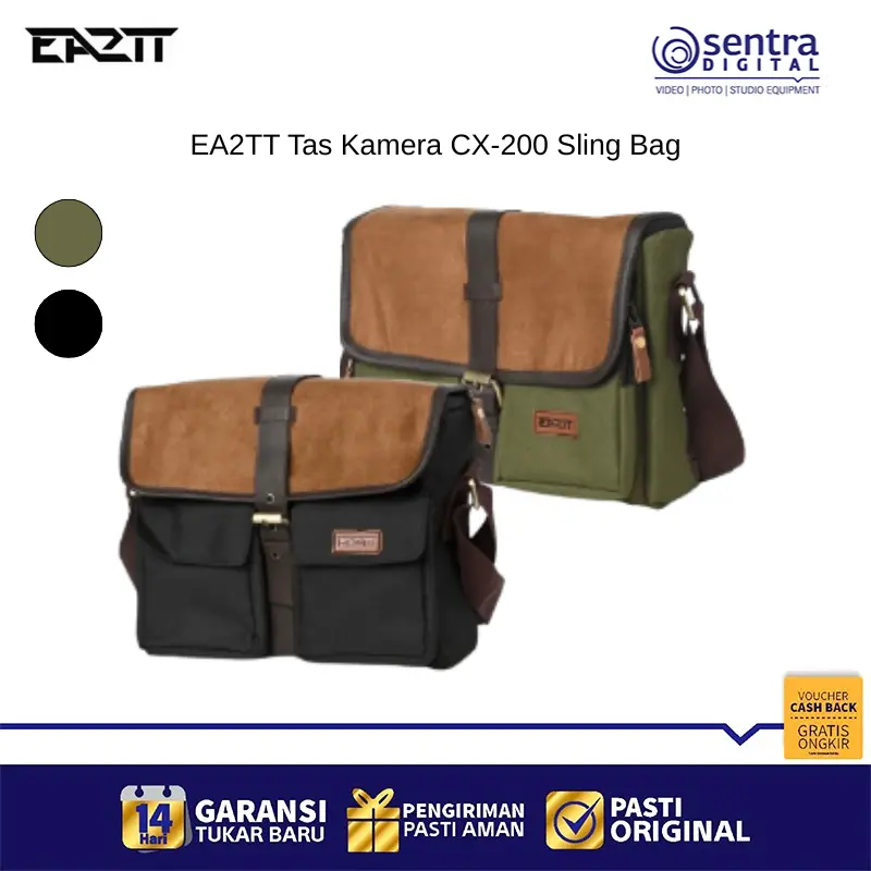 EA2TT Camera Bag CX-200 Sling Bag Green