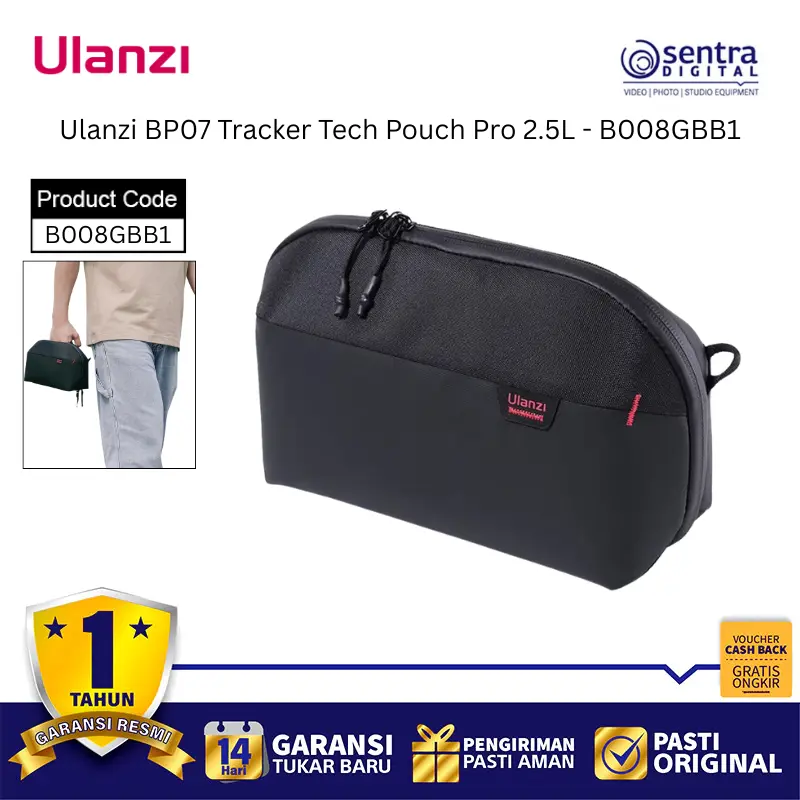 Ulanzi BP07 Tracker Tech Pouch Pro 2.5L - B008GBB1