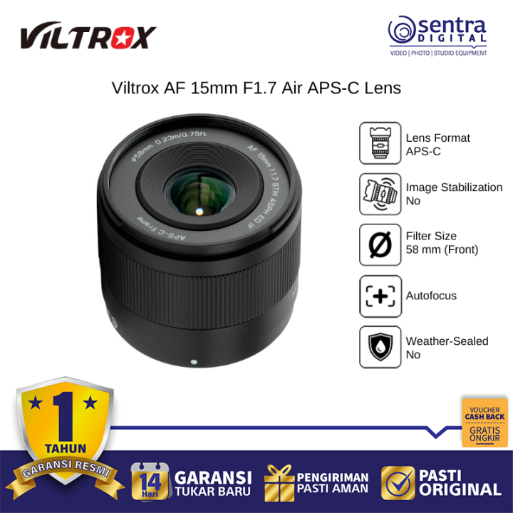 Viltrox AF 15mm F1.7 Air APS-C Lens for Sony E-Mount