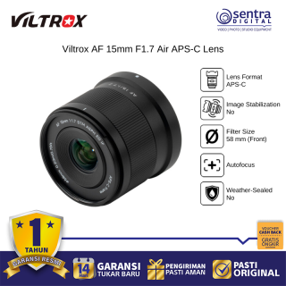 Viltrox AF 15mm F1.7 Air APS-C Lens for Fujifilm