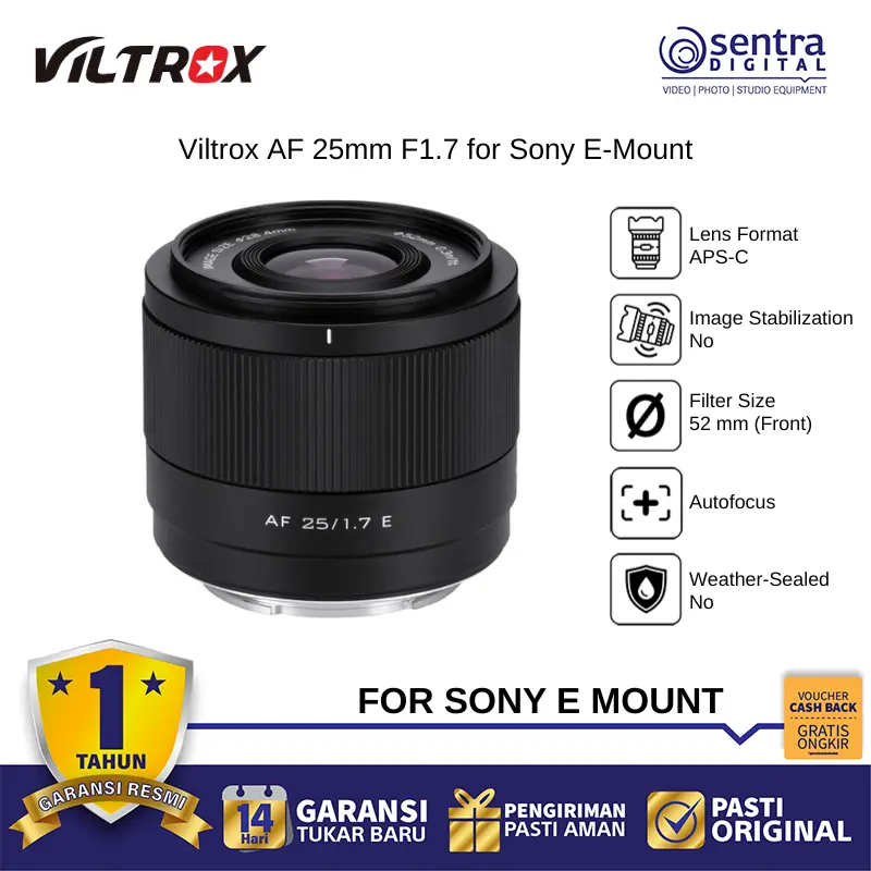 Viltrox AF 25mm F1.7 for Sony E-Mount