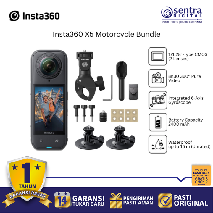 Insta360 X5 Motorcycle Bundle