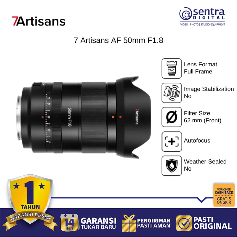 7 Artisans AF 50mm F1.8 For Panasonic Leica L-mount