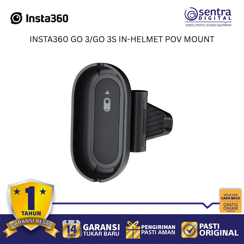 Insta360 GO 3/3S In-Helmet POV Mount Accessories for Action Camera Motorcycle Racing Cycling