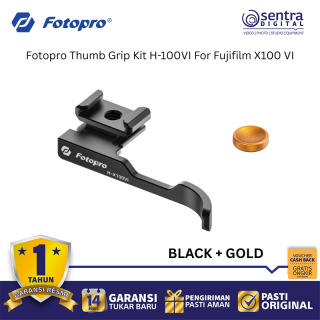 Fotopro Thumb Grip Kit H-100VI For Fujifilm X100 VI Black-Gold
