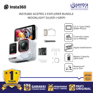 Insta360 Acepro 2 Explorer Bundle Grip - Moonlight Silver
