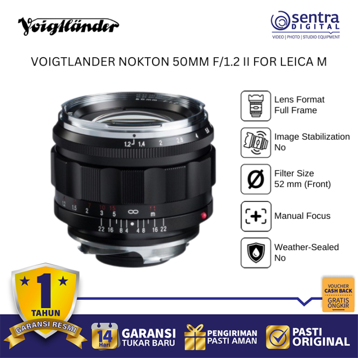Voigtlander Nokton 50mm f/1.2 II for Leica Mount