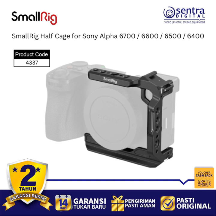 SmallRig 4337 Half Cage for Sony Alpha 6700 / 6600 / 6500 / 6400