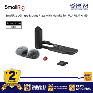 SmallRig L-Shape Mount Plate with Handle for FUJIFILM X-M5 (Black) - 4876