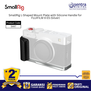 SmallRig 5447 L-Shaped Mount Plate with Silicone Handle for FUJIFILM X-E5 - Silver