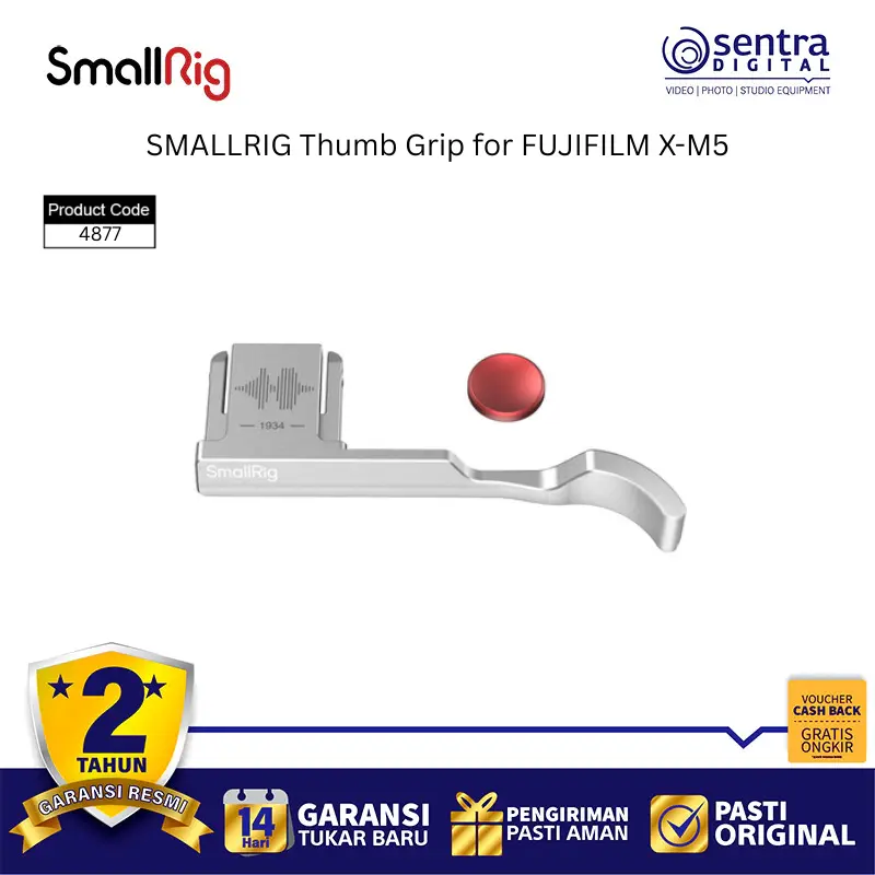 SmallRig Thumb Grip for Fujifilm X-M5 Silver - 4877