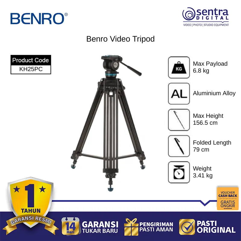 Benro Video Tripod KH25PC