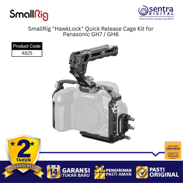 SmallRig 4825 ''HawkLock'' Quick Release Cage Kit for Panasonic GH7 / GH6